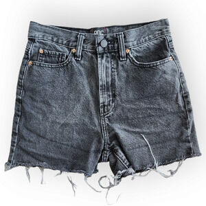 Urban Outfitters BDG Black Cut Off High Waisted Mom Jean Shorts 26